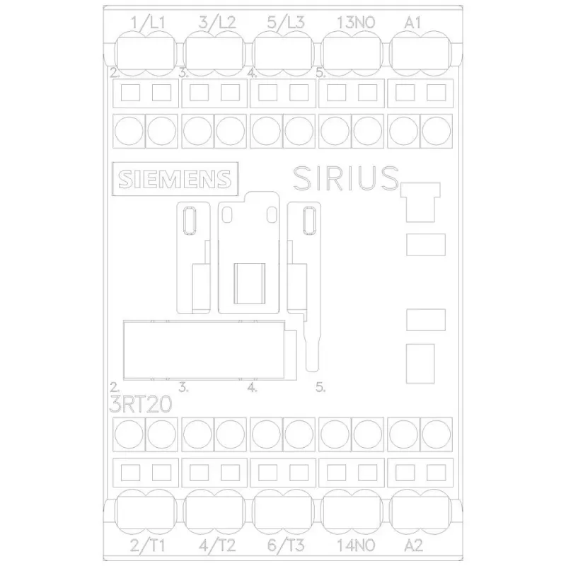 Contator de potência Siemens SIRIUS 3RT2 3RT20162AB01, 3 polos, 7,5 A, bobina 24 V AC, terminais de parafuso