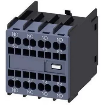 Bloco de contactos auxiliares Siemens 3RH2911-2GA31, 1 NA + 1 NF, ligação por parafuso, montagem frontal