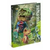 Dossier de anilhas HERMA Dino World A4, cartão resistente, mecanismo de 2 anilhas, lombada 30 mm, totalmente impresso, para certificados e material escolar 20160