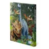Dossier de anilhas HERMA Dino World A4, cartão resistente, mecanismo de 2 anilhas, lombada 30 mm, totalmente impresso, para certificados e material escolar 20160