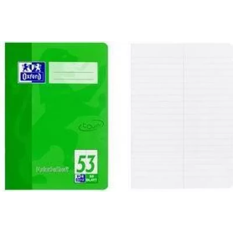 Caderno de vocabulário Oxford TOUCH A5, 2 colunas, pauta verde 53, 32 folhas, 90 g/m² Optik Paper, agrafado 400115095