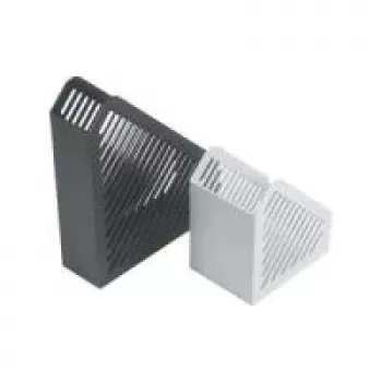 Organizador de secretária HELIT H6361082 estrutura de grelha DIN A5 poliestireno cinzento-claro