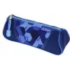 Estojo de lápis Herlitz triangular azul Goal poliéster, 1 compartimento com fecho de correr 400205920