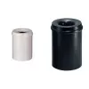 Balde de aço para resíduos HELIT H2515695 com cabeça de extinção de chamas, 30 L, preto, redondo, Ø335 x 470 mm