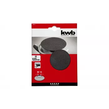 Prato de suporte de velcro kwb QUICK-STICK, 125 mm, M14 488014