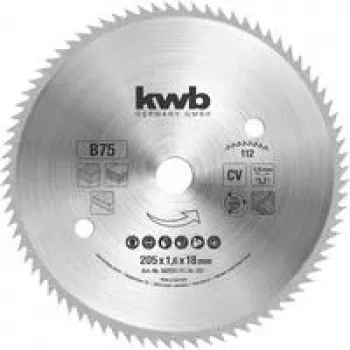 Disco de serra KWB 587511 205 mm x 18 mm furo, 40 dentes, TCT, para madeira