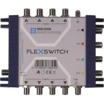 WISI FLEXSWITCH DXR0508 Multiswitch 5 em 8 alimentado pelo recetor, cascateável passivo