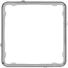 JUNG CDP 81 GCR moldura de aplicação, CD PLUS, termoplástico, cromado brilhante (galvanizado)