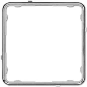 JUNG CDP 81 GCR moldura de aplicação, CD PLUS, termoplástico, cromado brilhante (galvanizado)