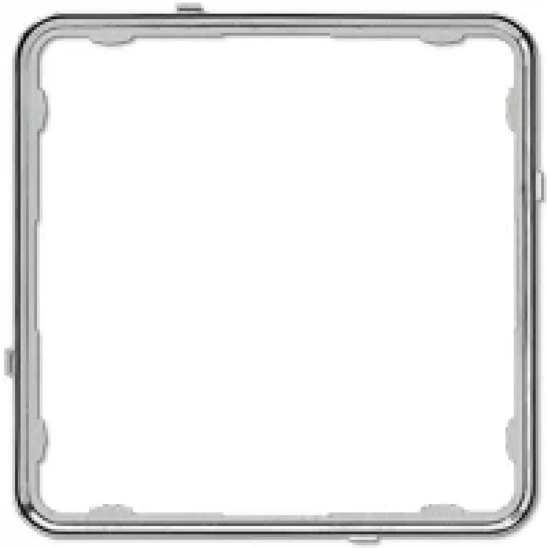 JUNG CDP 81 GCR moldura de aplicação, CD PLUS, termoplástico, cromado brilhante (galvanizado)