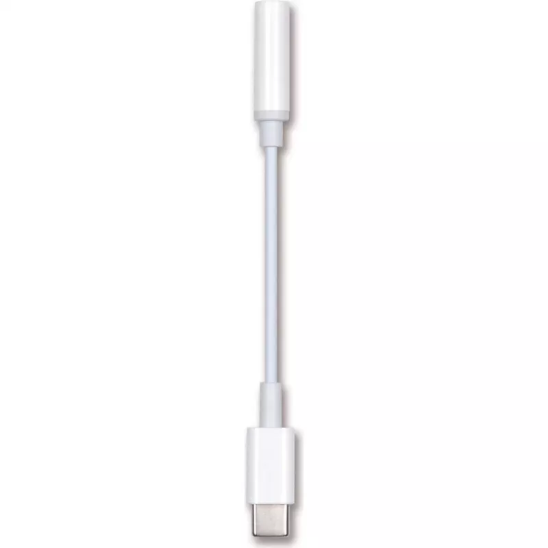 2GO 797008 cabo adaptador USB-C para áudio de 3,5 mm, 0,1 m, branco