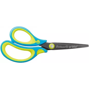 Pelikan 810265 tesoura de escritório e trabalhos manuais corte reto azul-amarelo