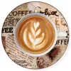 Ritzenhoff & Breker CREMA conjunto de cappuccino, 4 peças, porcelana, impressão de motivo, lavável na máquina de lavar louça 422108