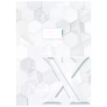 HERMA capa de caderno X capa de caderno, cartão, DIN A4, branco, pack de 10 20080