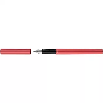 Pelikan Ineo Elements caneta de tinta permanente, vermelho-fogo, metal mate anodizado, ponta de aço inoxidável polida M, 1 unid. (300009909)
