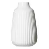 Ritzenhoff & Breker SANREMO conjunto de 2 vasos de flores em grés branco, 240 mm, estrutura decorativa canelada 746655