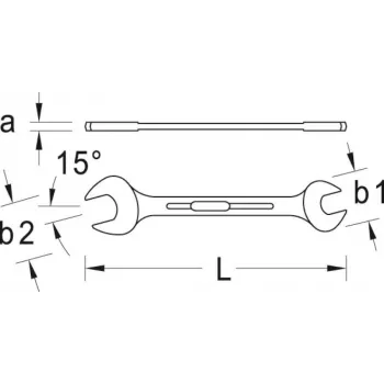 GEDORE chave de bocas 19x22 mm (6066770)