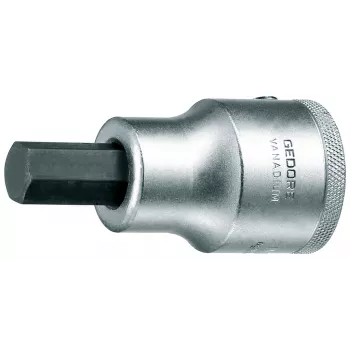 GEDORE chave de caixa para bits de chave de fendas sextavada com encaixe de 3/4 polegadas, 14 mm 6275850
