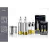 Ritzenhoff & Breker BASIC conjunto de garrafas de vinagre e óleo, vidro com revestimento de aço inoxidável, 250 ml, 2 peças 823523