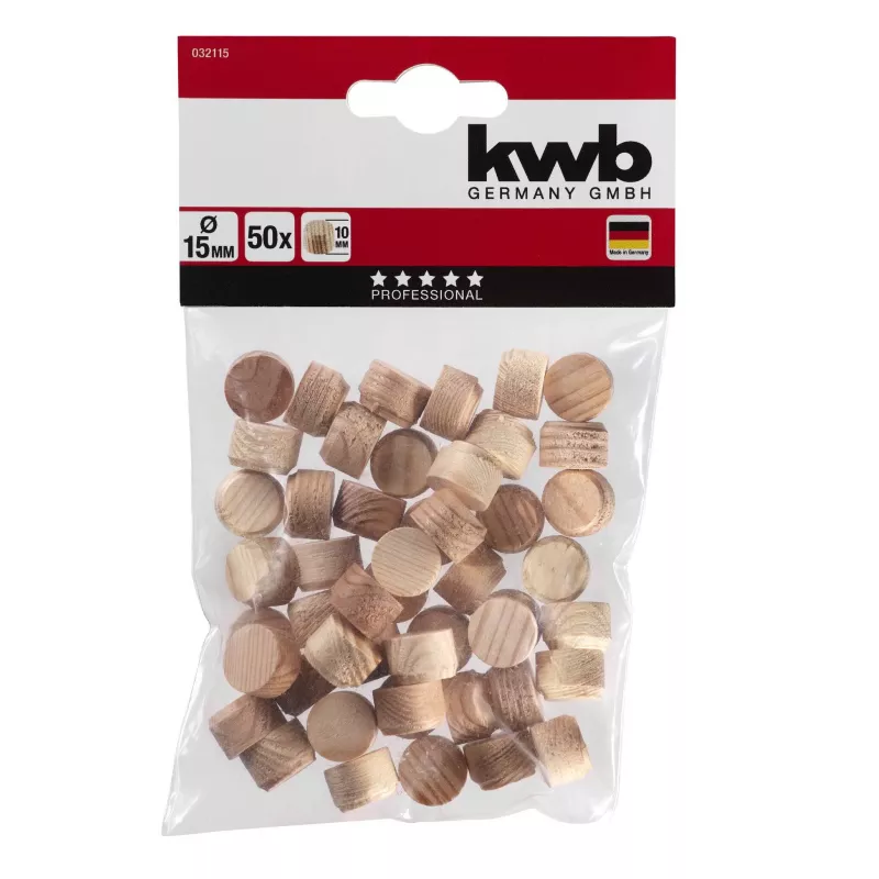 kwb placas cónicas 15 mm, branco, 50 unid. 032115