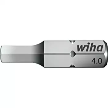 Wiha 7013Z bit Allen 8,0 mm x 25 mm, encaixe de 1/4 polegadas, aço cromo-vanádio 7013Z/SW8.0-25