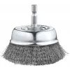 kwb Escova de arame tipo tacho 75 mm, aço ondulado 0,2 mm, haste de 6 mm para metal e pedra 606310