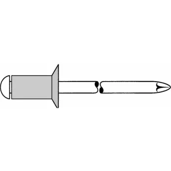 Gesipa Rebite cego Al/St 4x8mm cabeça escareada KS 3,0-5,0mm (pack de 500) 1433512