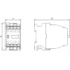 Contator auxiliar SIEMENS 62E 6NO+2NC AC230V 3TH4262-0A (3TH42620AP0)