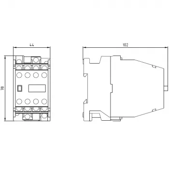 Contator auxiliar SIEMENS 62E 6NO+2NC AC230V 3TH4262-0A (3TH42620AP0)