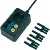 Adaptador de medição de rede Voltcraft, ficha Schuko para tomadas de segurança de 4 mm, à prova de contacto