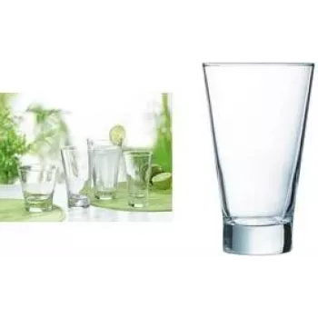 Copo Esmeyer Arcoroc Shetland, 350 ml, vidro, adequado para máquina de lavar louça, base pesada, 1 unid. 410-343