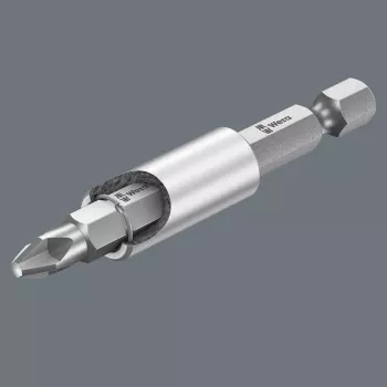 Conjunto de bits Wera 05136393001 Bit-Check de 11 peças com suporte universal, encaixe sextavado de 1/4 polegadas, 25 mm de comprimento, PH/PZ/TX Plus/Hex-Plus