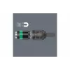 Cabo de chave de fendas porta-bits Wera 05052501001 com mandril de troca rápida Rapidaptor, encaixe sextavado de 1/4 polegadas, punho Kraftform multicomponente
