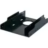 Moldura de montagem RENKFORCE HDA-252P de 3,5 polegadas para 2x 2,5 polegadas HDD/SSD, metal, preto