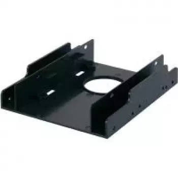 Moldura de montagem RENKFORCE HDA-252P de 3,5 polegadas para 2x 2,5 polegadas HDD/SSD, metal, preto