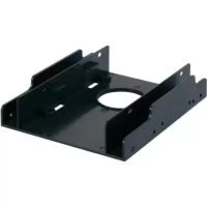 Moldura de montagem RENKFORCE HDA-252P de 3,5 polegadas para 2x 2,5 polegadas HDD/SSD, metal, preto