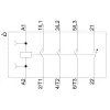 Contator de potência Siemens SIRIUS 3RT2 3RT2018-2AP02, tripolar, 18 A, bobina 24 V AC, terminais de parafuso