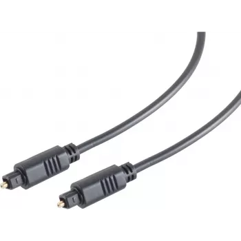 Cabo áudio ótico digital ShiverPeaks S/CONN maximum connectivity, ficha Toslink para ficha Toslink, 3,0 m, preto 69004-3.0
