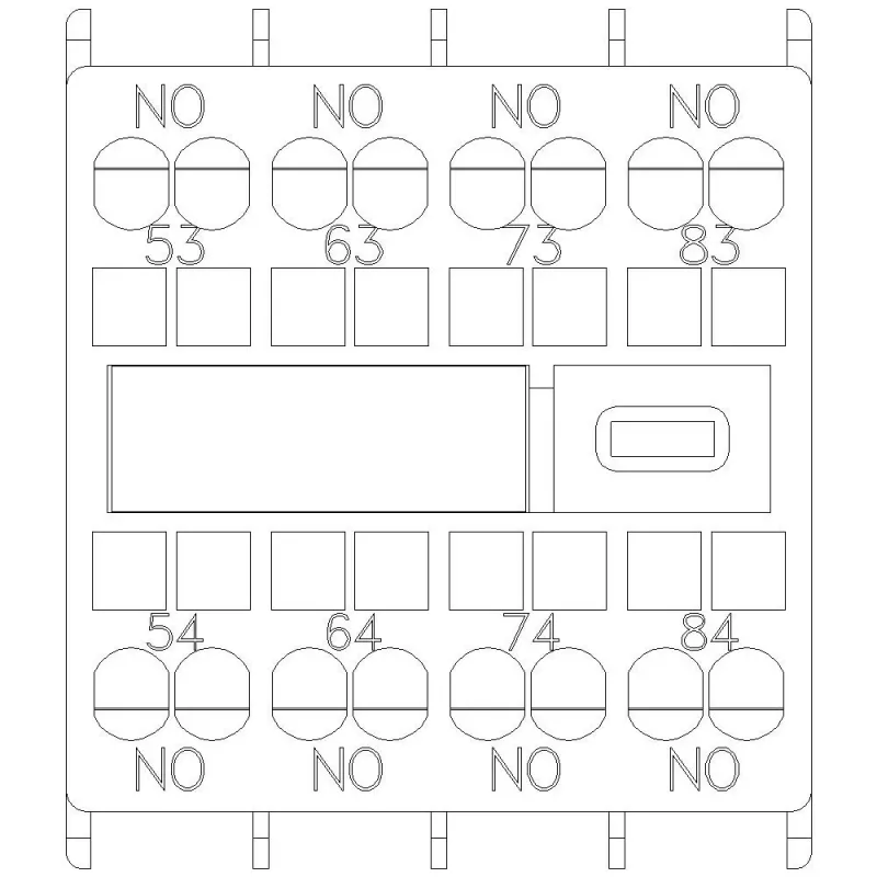 Siemens Bloco de contactos auxiliares 3RH2911-2XA40-0MA0, tetrapolar, 2NO+2NC