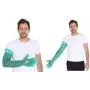 HYGOSTAR SOFTLINE LONG PLUS Luvas descartáveis de LDPE, verde, tamanho único, punho elástico no braço, lisas e macias, 1 unid. 2621