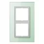 JUNG LSP 982 GLAS Moldura de vidro 2 módulos, LS PLUS, 115 x 186 x 11 mm
