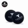 TALBOT torro Bola de squash, preto/vermelho, média, pack de 2 em blister com ponto vermelho 251105