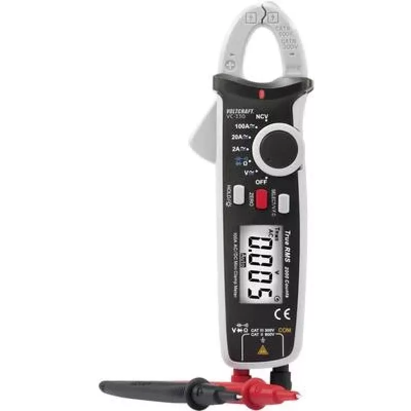 VOLTCRAFT VC-330 Alicate amperímetro digital CAT II 600 V, CAT III 300 V, 2000 contagens