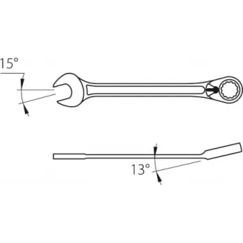 GEDORE Chave combinada com catraca, reversível, perfil UD, 15 mm 2297329