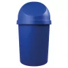 helit Caixote de lixo redondo com tampa basculante, 45 litros, azul, polipropileno, Ø400 mm x H700 mm (H2401334)