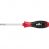 Wiha SoftFinish Chave de fendas de fenda 6,5 mm de largura da lâmina, 150 mm de comprimento da lâmina, DIN ISO 2380 00703