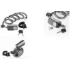FISCHER FAHRRAD Fechadura de cabo em espiral antracite com alarme e chave 85908:FISCHER