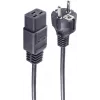 SHIVERPEAKS Basic Cabo de alimentação Schuko para IEC C19, 3 m, 16 A, preto BS60015-S