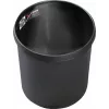 HELIT H6106495 Caixote do lixo redondo ignífugo, 18 L, preto