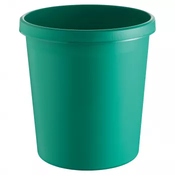 HELIT H61058-52 Caixote do lixo redondo de plástico 18L verde